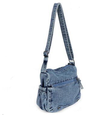 Vintage Denim Purses For Women Jean Crossbody Shoulder Bag